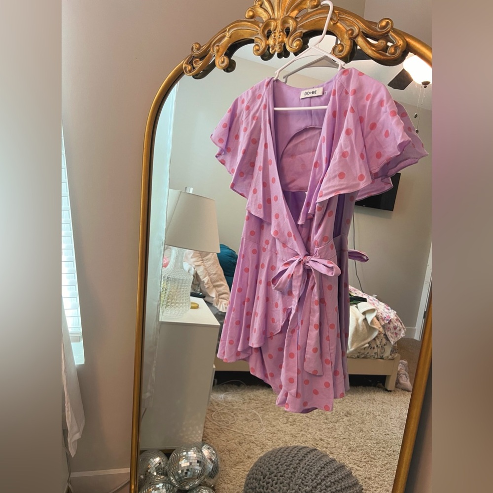 polka dot backless wrap romper!!